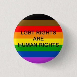 Bóton Redondo 2.54cm Os direitos de LGBT são crachá dos direitos