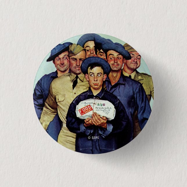 Bóton Redondo 2.54cm Pacote de Willie Gillis da casa (Frente)