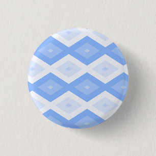 Bóton Redondo 2.54cm Padrão de diamante azul pálido
