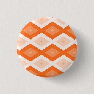 Bóton Redondo 2.54cm Padrão de diamante de laranja