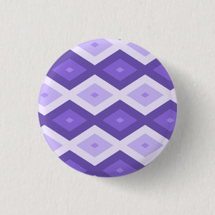 Bóton Redondo 2.54cm Padrão de diamante violeta