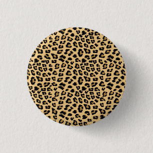 Bóton Redondo 2.54cm Padrão de impressão do Leopard