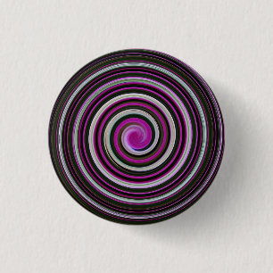 Bóton Redondo 2.54cm Padrão espiral roxo