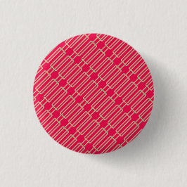 Bóton Redondo 2.54cm Padrão Geométrico 3 Abstrato