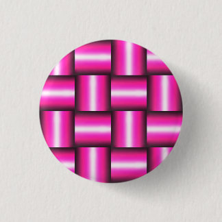 Bóton Redondo 2.54cm Padrão Geométrico Rosa Sem Costura
