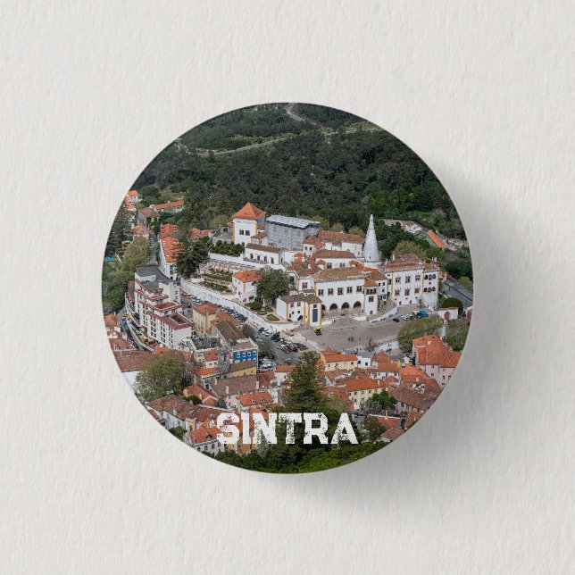 Bóton Redondo 2.54cm Palácio de Sintra de cima em Sintra, Portugal (Frente)