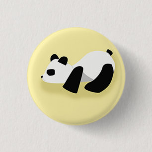 Bóton Redondo 2.54cm Panda bonito