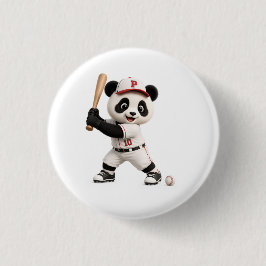 Bóton Redondo 2.54cm Panda de beisebol 