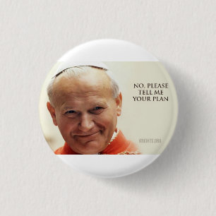 Bóton Redondo 2.54cm Papa St John Paul II