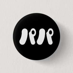 Bóton Redondo 2.54cm Papai パ パ japonês   Língua Nihongo