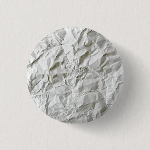 Bóton Redondo 2.54cm Papel enrugado e engraçado