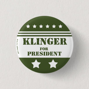 Bóton Redondo 2.54cm Para o presidente Klinger