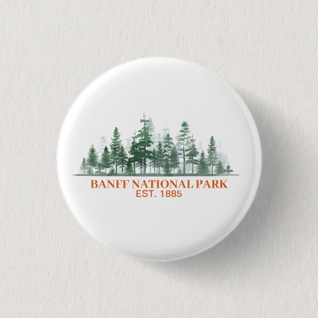 Bóton Redondo 2.54cm Parque Nacional Banff (Frente)