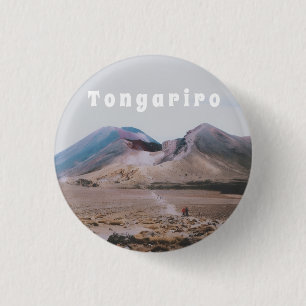 Bóton Redondo 2.54cm Parque Nacional Tongariro, Nova Zelândia Lembrança