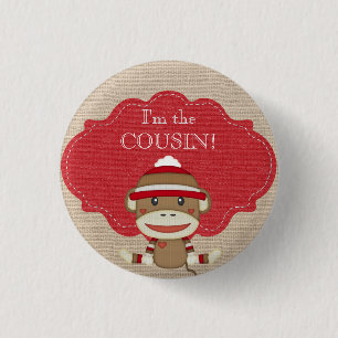 Bóton Redondo 2.54cm Partido de chá de fraldas feito sob encomenda eu