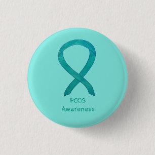 Bóton Redondo 2.54cm PCOS Sensibilização Fita de Arte Personalizada