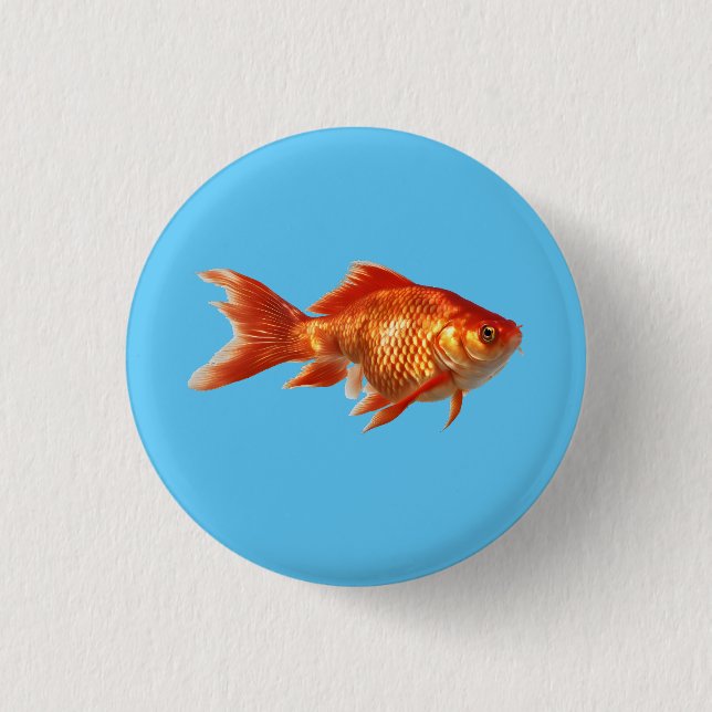 Bóton Redondo 2.54cm Peixes dourados (Frente)