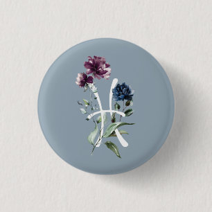 Bóton Redondo 2.54cm Peixes Zodiac Glifo