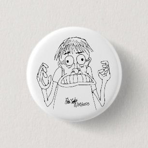 Bóton Redondo 2.54cm personagem de desenho animado em pânico