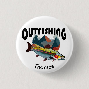 Bóton Redondo 2.54cm Pesca de Truta das Montanhas Rochosas "Outfishing"