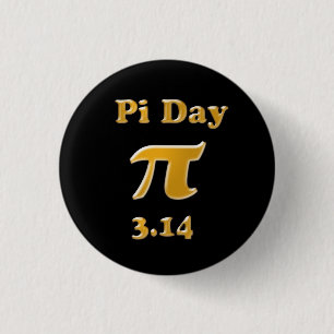 Bóton Redondo 2.54cm Pi Day