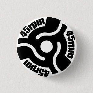 Bóton Redondo 2.54cm Pin 45rpm