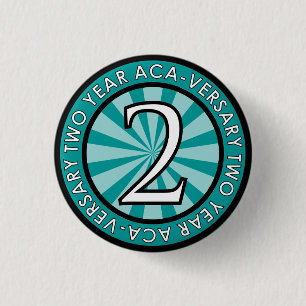 Bóton Redondo 2.54cm Pin ACA-Versary Collectible bienal