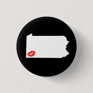 Bóton Redondo 2.54cm Pin do Pucker de Pittsburgh