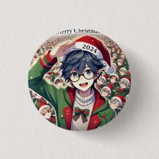 Bóton Redondo 2.54cm Pin personaje navidad