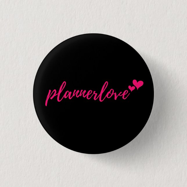 Bóton Redondo 2.54cm Pin preto do dom de Plannerlove (Frente)