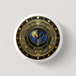 Bóton Redondo 2.54cm Pin - Racing Hearts and Healing Springs