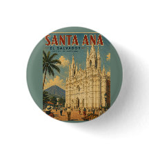 Pin  Santa Ana, El Salvador  Retro poster