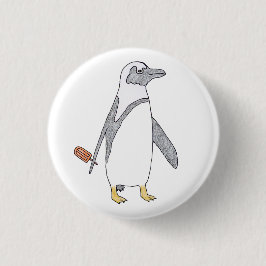 Bóton Redondo 2.54cm pinguim