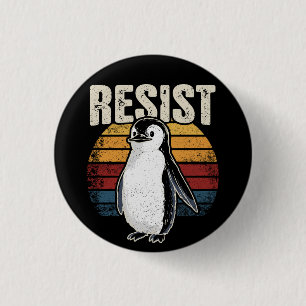 Bóton Redondo 2.54cm Pinguim Engraçado Resiste Pinguins Legal