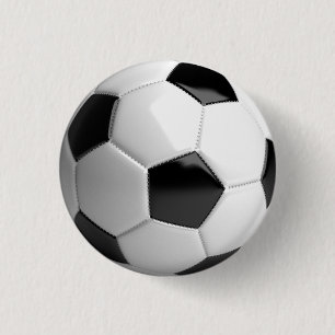 Bóton Redondo 2.54cm Pino / botão da bola de futebol (futebol) - fã d