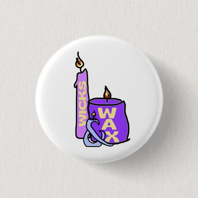 Bóton Redondo 2.54cm Pino Coletor de Molas (Frente)