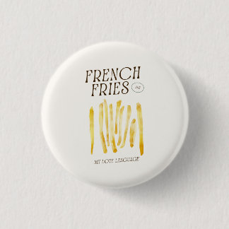Bóton Redondo 2.54cm Pino De Botão Cortado Para Amantes De Fries France