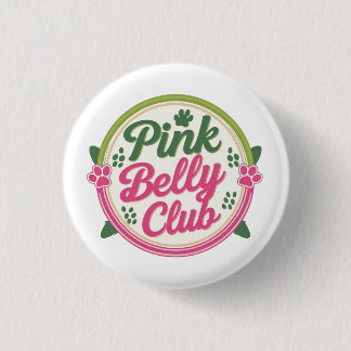 Bóton Redondo 2.54cm Pino do botão do logotipo do Belly Club rosa