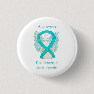 Bóton Redondo 2.54cm Pinos de Arte Personalizada do Anjo Teórico PTSD
