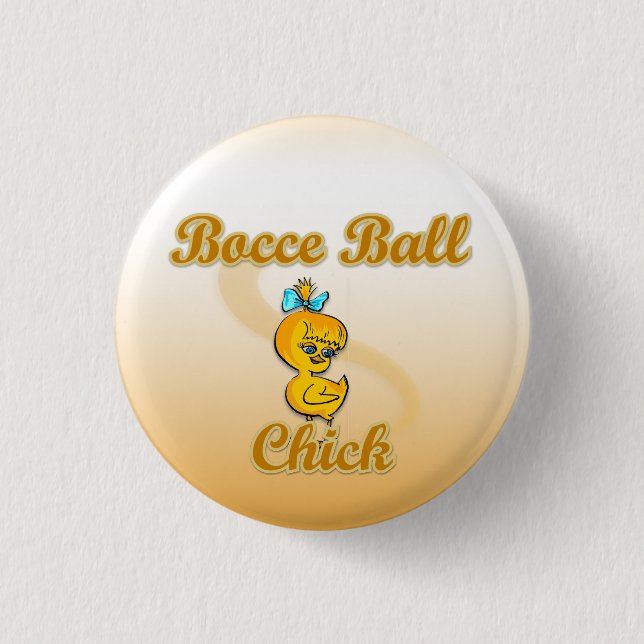 Bóton Redondo 2.54cm Pintinho Bocce Ball (Frente)