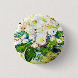 Bóton Redondo 2.54cm Pintura floral das flores de Claude Monet dos