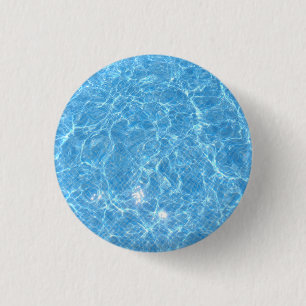 Bóton Redondo 2.54cm Piscina Nadadora Modelo Azul Água Tendência do Vaz