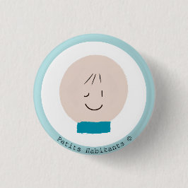 Bóton Redondo 2.54cm Plato de cartón