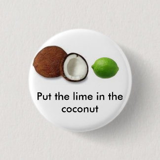 Bóton Redondo 2.54cm pnha o limão no coco
