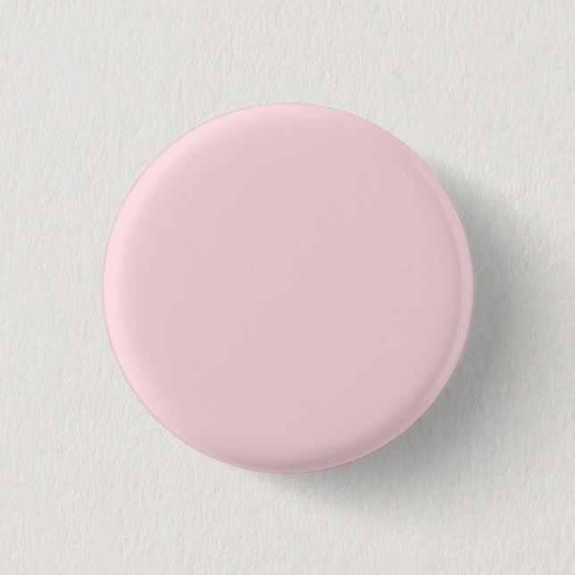 Bóton Redondo 2.54cm Pó Cor Sólida Rosa (Frente)