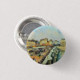 Bóton Redondo 2.54cm Pont Neuf, Tarde, Sunlight Camille Pissarro