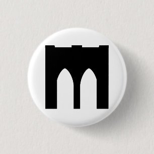 Bóton Redondo 2.54cm Ponte de Brooklyn