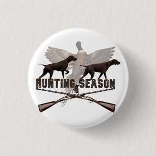 Bóton Redondo 2.54cm Ponteiro Alemão Curto,kurzhaar, Posto Tapeçaria