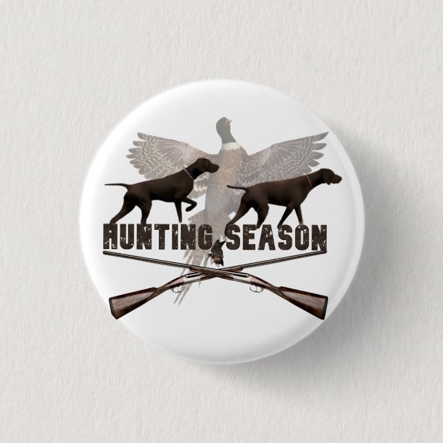 Bóton Redondo 2.54cm Ponteiro Alemão Curto,kurzhaar, Posto Tapeçaria (Frente)