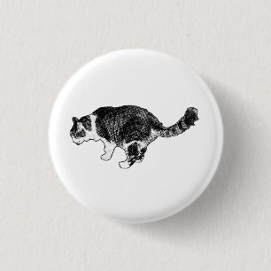 Bóton Redondo 2.54cm Ponto Brilhante, Maneirismo de Gato
